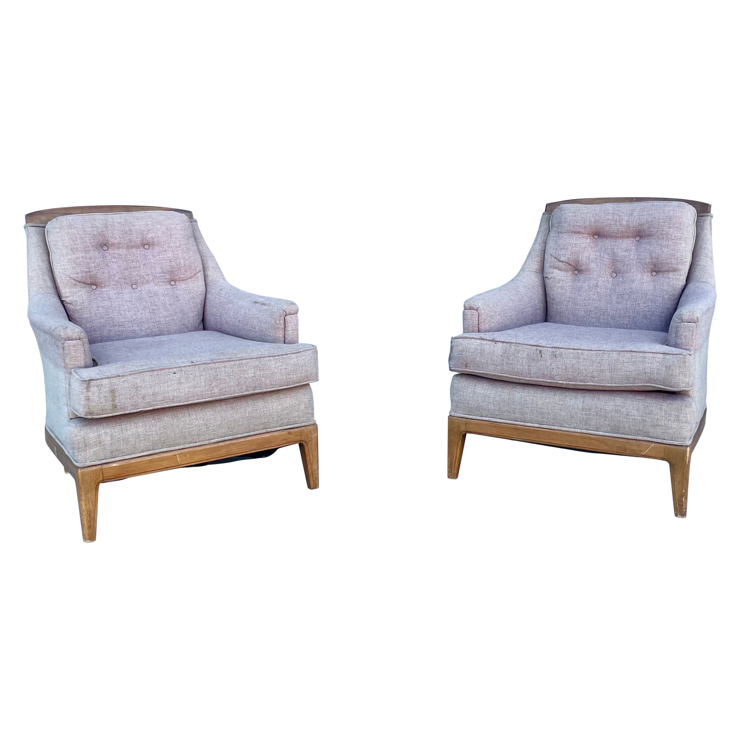 Midcentury Walnut Lounge Chairs