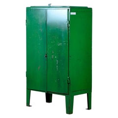 Vintage Industrial Iron Cabinet, 1960s