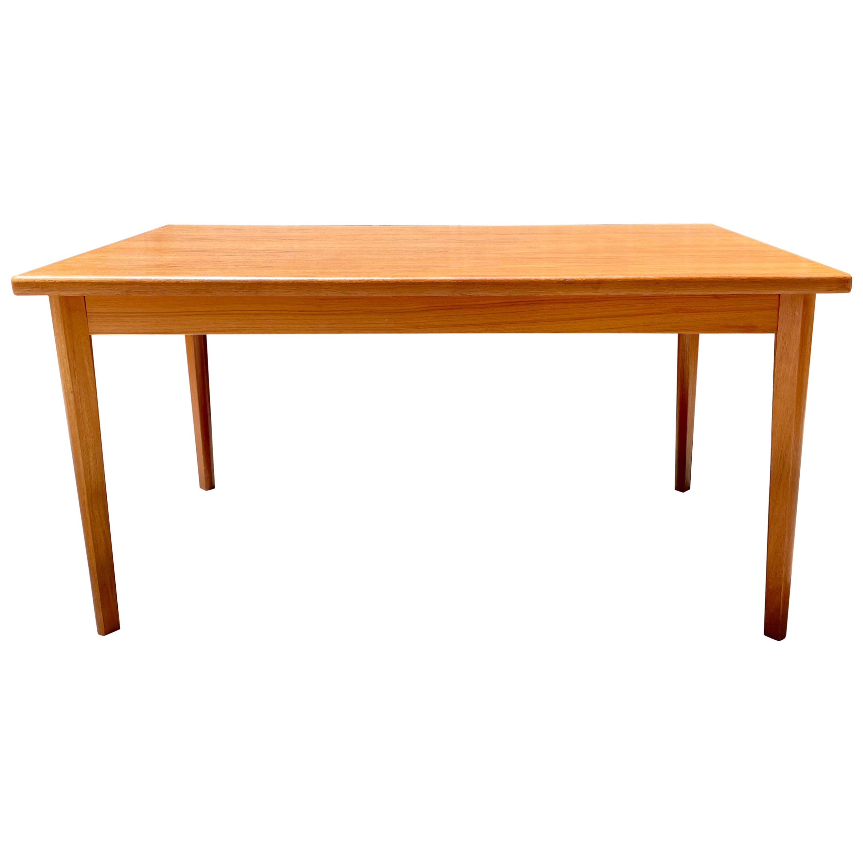 Mesa de comedor extensible danesa moderna de teca de Brdr. Furbo
