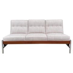 Vintage Midcentury Modern Walnut Sofa