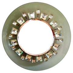 Illuminated Mirror by Fontana Arte Model Pistil 2044 Design Max Ingrand, 1961