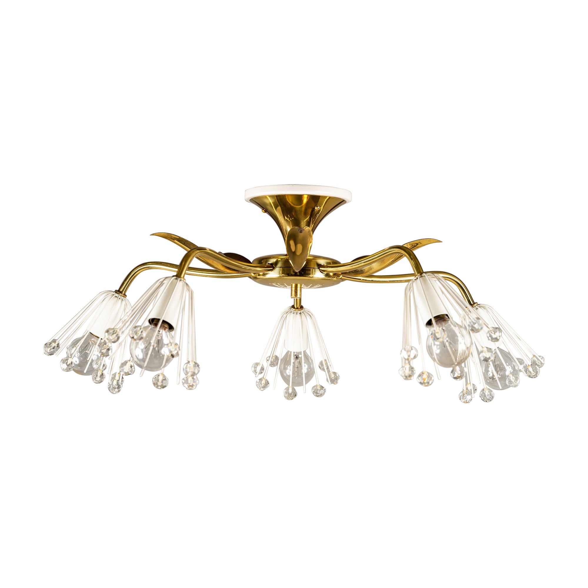 Emil Steynar for Rupert Nikoll Chandelier Vienna Around 1950s