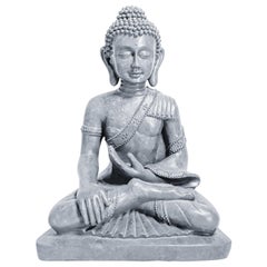Resin Sitting Buddha Sculpture by Seymour Mann