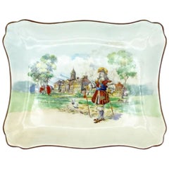 Plate Depicting Charles II at the Chelsea Hospital by Royal Doulton, 1940