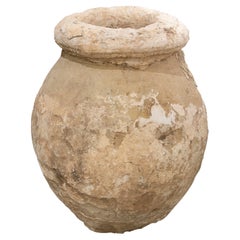 Ceramic Tinaja Covered with Various Layers of Lime