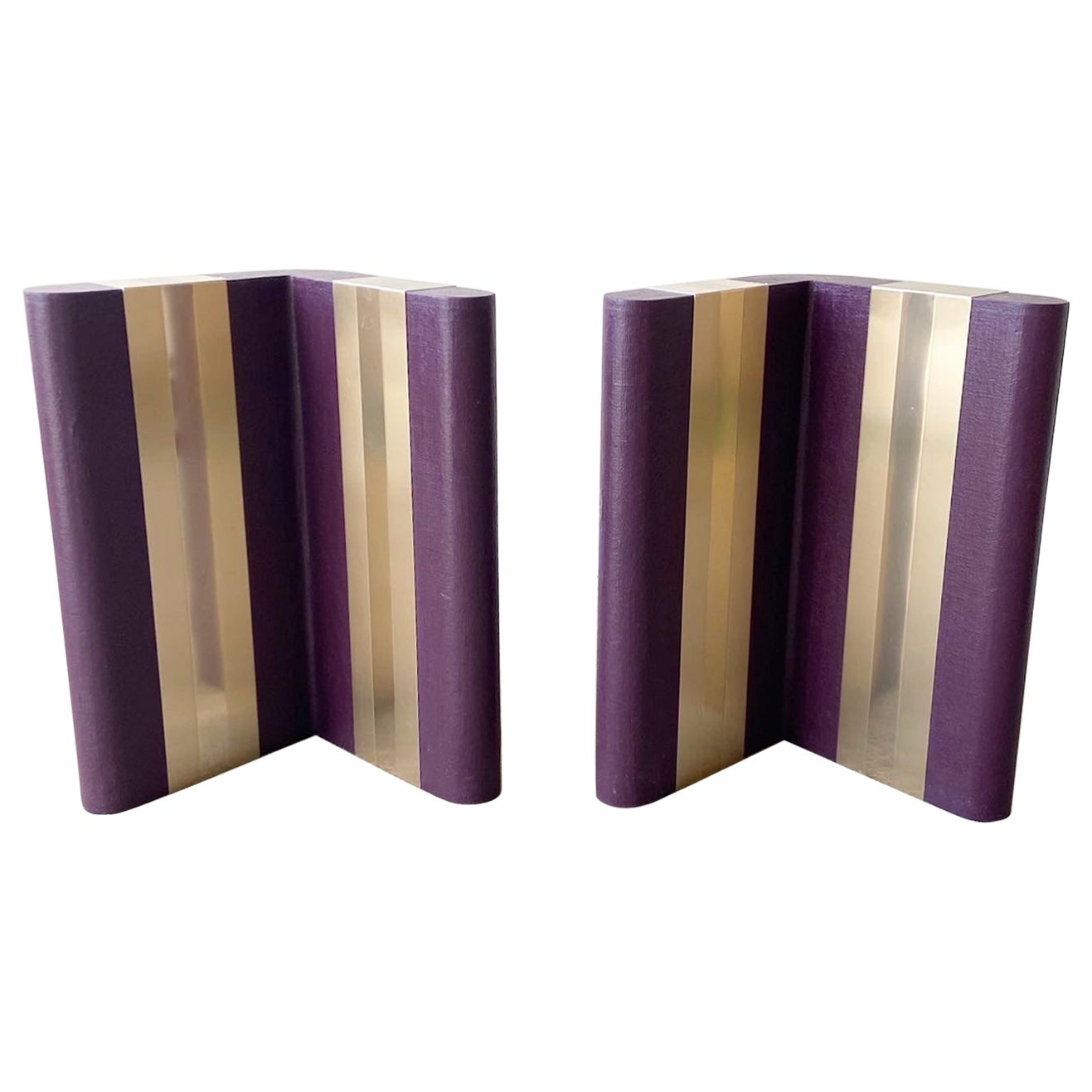 Purple and Gold Dining Table Base