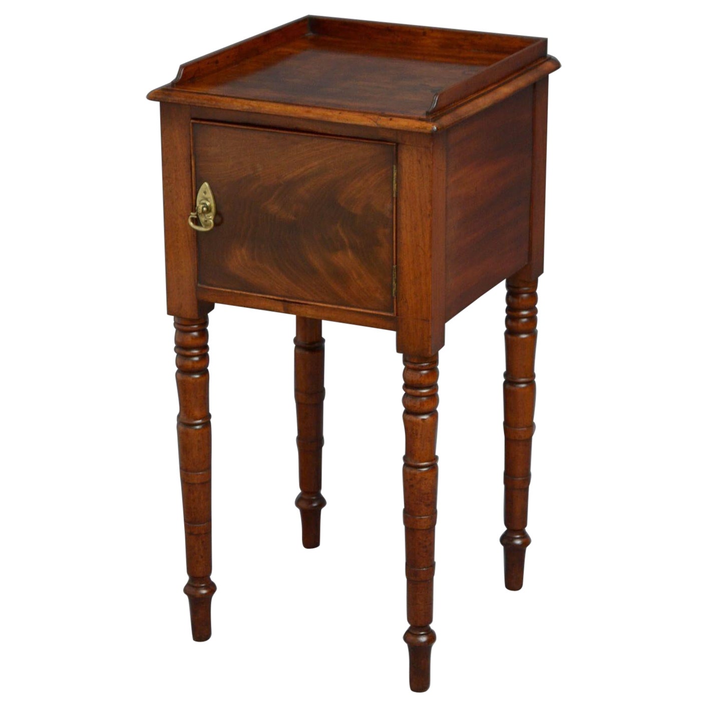 William IV Bedside Cabinet in Mahogany For Sale