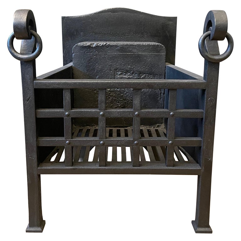 Cast Iron Fire Basket For Sale at 1stDibs