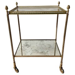Pretty Vintage French Brass Cocktail Table