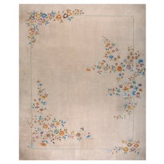 Vintage 1930s Chinese Art Deco Carpet ( 11' X 13' 9" - 355 X 420 )