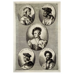 Folio Portraits of Artists, Puligo, Fiesole, Rossi, Gallo, Cosimo