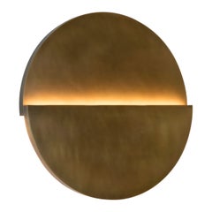 Circle Sconce in Antique Brass