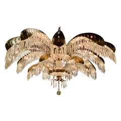 Antique Monumental Art Deco Chandelier with 84 Lights and 800 Crystals