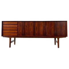 Mid-Century Modern Norwegian Rosewood Credenza by Fredrik Kayser