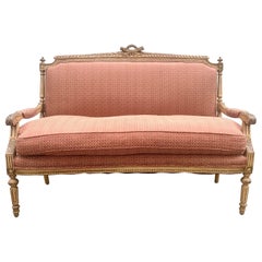 Antique French Provincial Louis XVI Settee