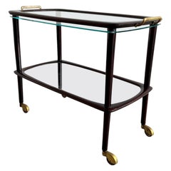 Vintage Italian Bar Cart by Cesare Lace for Fratelli Reguitti 1950s