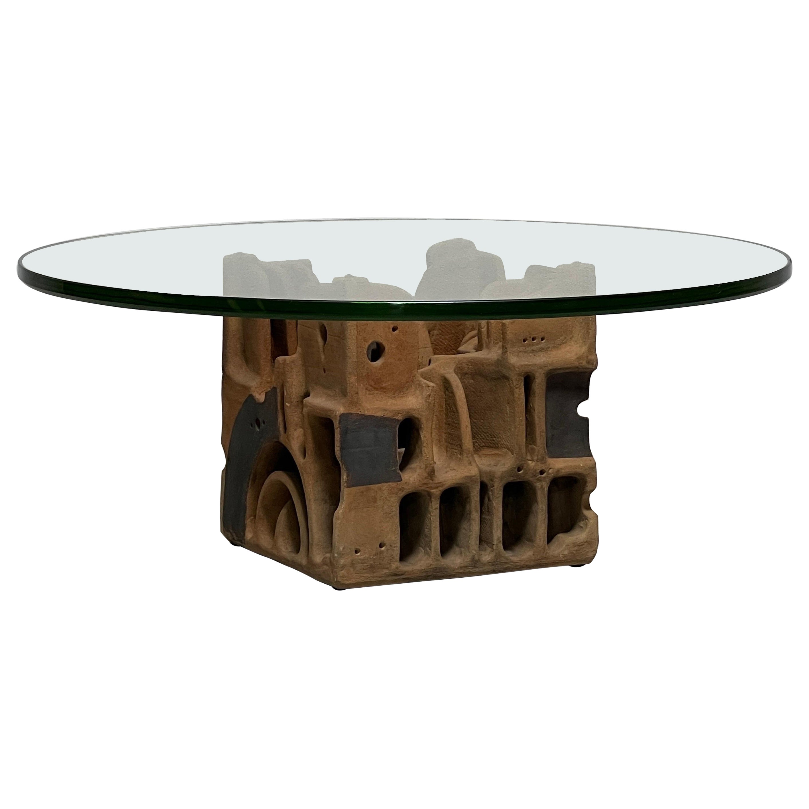 Ceramic table by George Greenamyer for Vladimir Kagan  For Sale