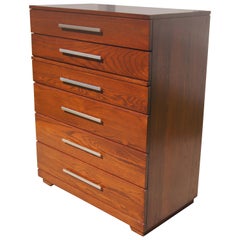 Vintage High Oak Dresser by Raymond Loewy for Mengel