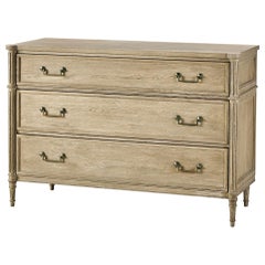 French Louis XVI Style Commode, Natural 52"