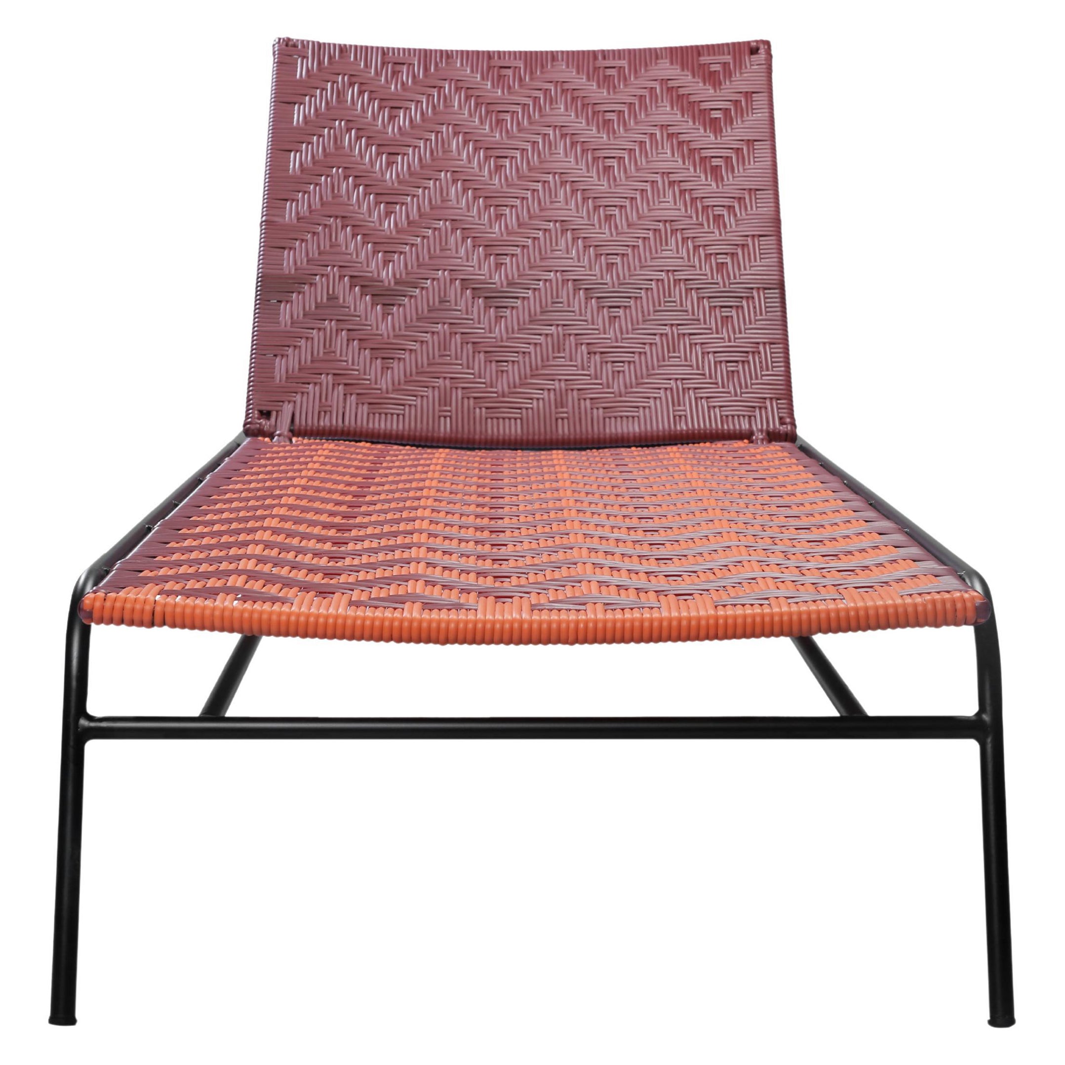 Handwoven Orange Sun Lounger Patio Furniture by Frida and Blu For Sale at  1stDibs | frida and blu