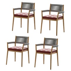 Set of Four Rodolfo Dordoni ''Dine Out' Outside Chairs, by Cassina