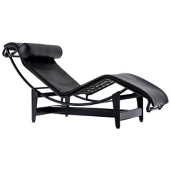 Le Corbusier, P.Jeanneret, Charlotte Perriand Lc4 Noire Chaise Lounge by Cassina