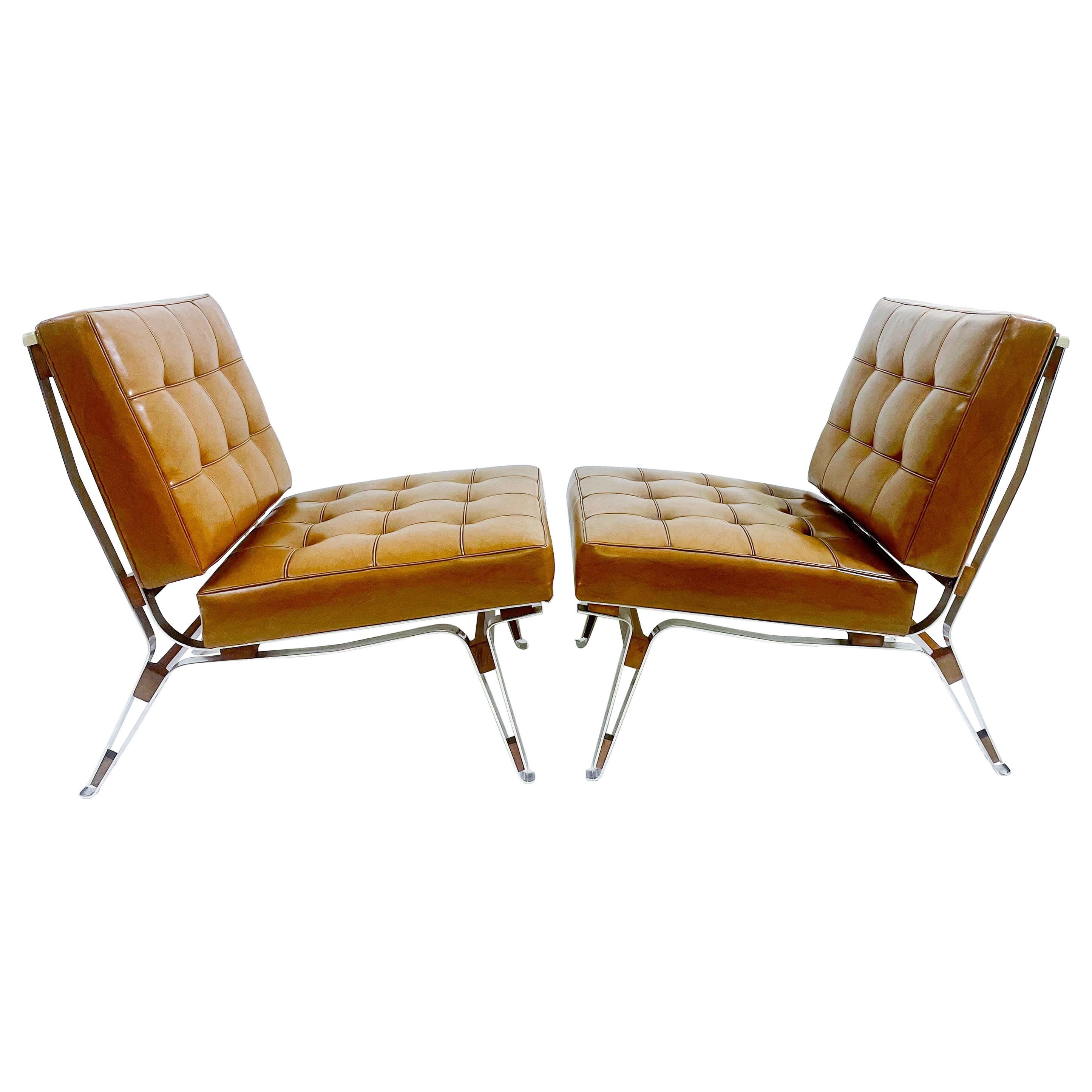 Paire de fauteuils modernes du milieu du siècle dernier, modèle 856 d'Ico Parisi, Italie, années 1950
