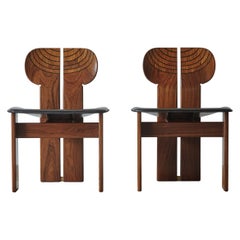 Africa Chairs by Afra & Tobia Scarpa, Maxalto, Italy, 1970s-1980s