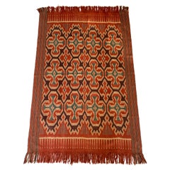 Ikat Textile from Toraja Tribe of Sulawesi with Stunning Tribal Motifs