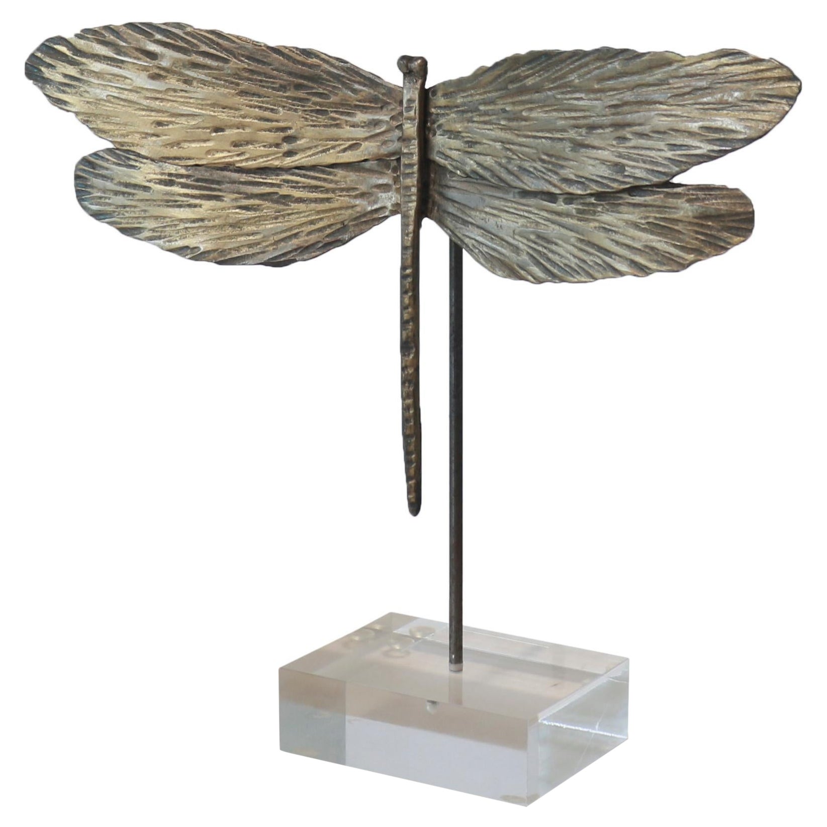 Dragonfly on Acrylic Tabletop Accessory For Sale