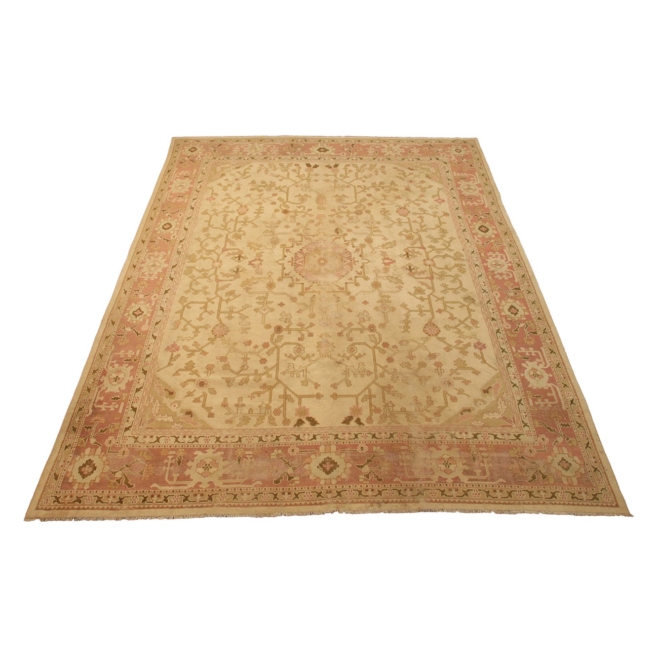 Oushak Rug Early 19th Century For Sale
