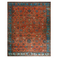 Antique Late 19th Century Persian Sultanabad Carpet ( 12'5" x 15'9" - 378 x 480 cm ) 