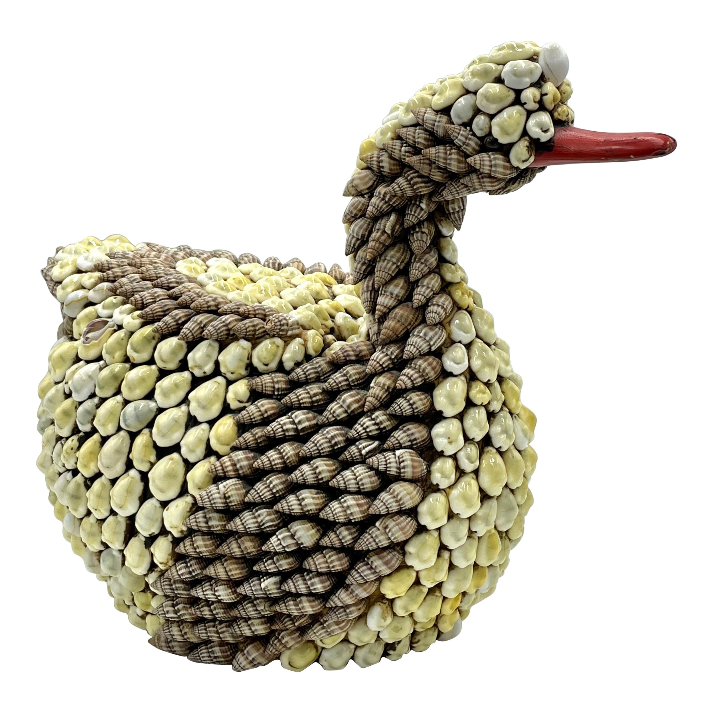 Anthony Redmile Shell Encrusted Duck or Swan Box Redmile Objects London England For Sale