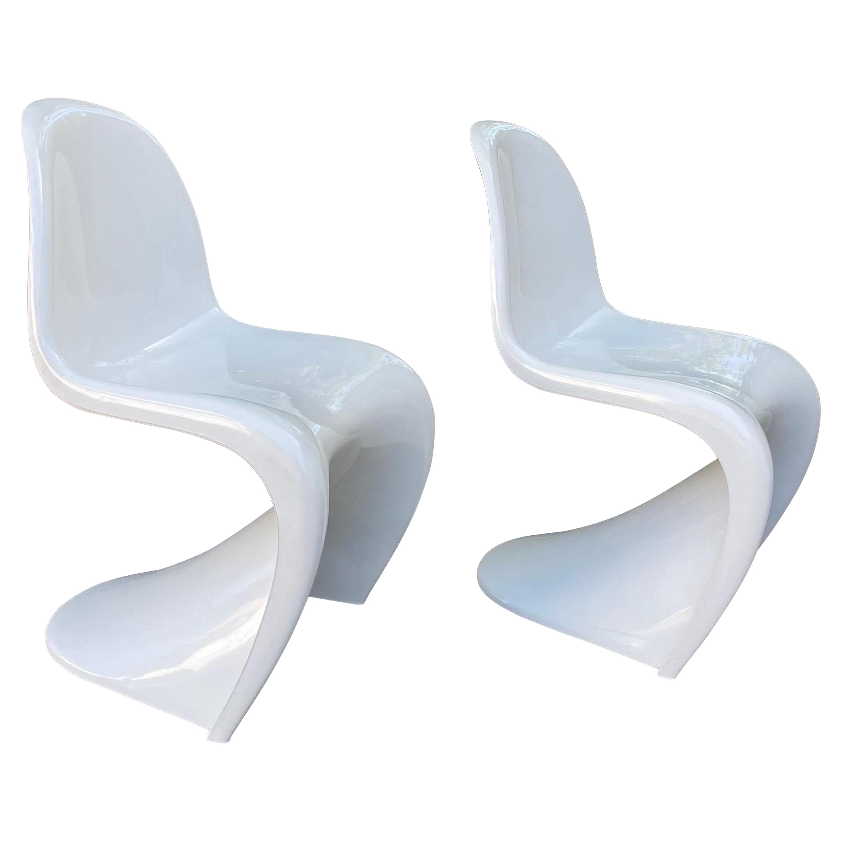 1976 Verner Panton Herman Miller European Production S-Chairs - a Pair For Sale