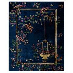 Tapis Art Dco chinois des annes 1920 (37 cm x 35 cm 9'''' - 360 x 450 cm)