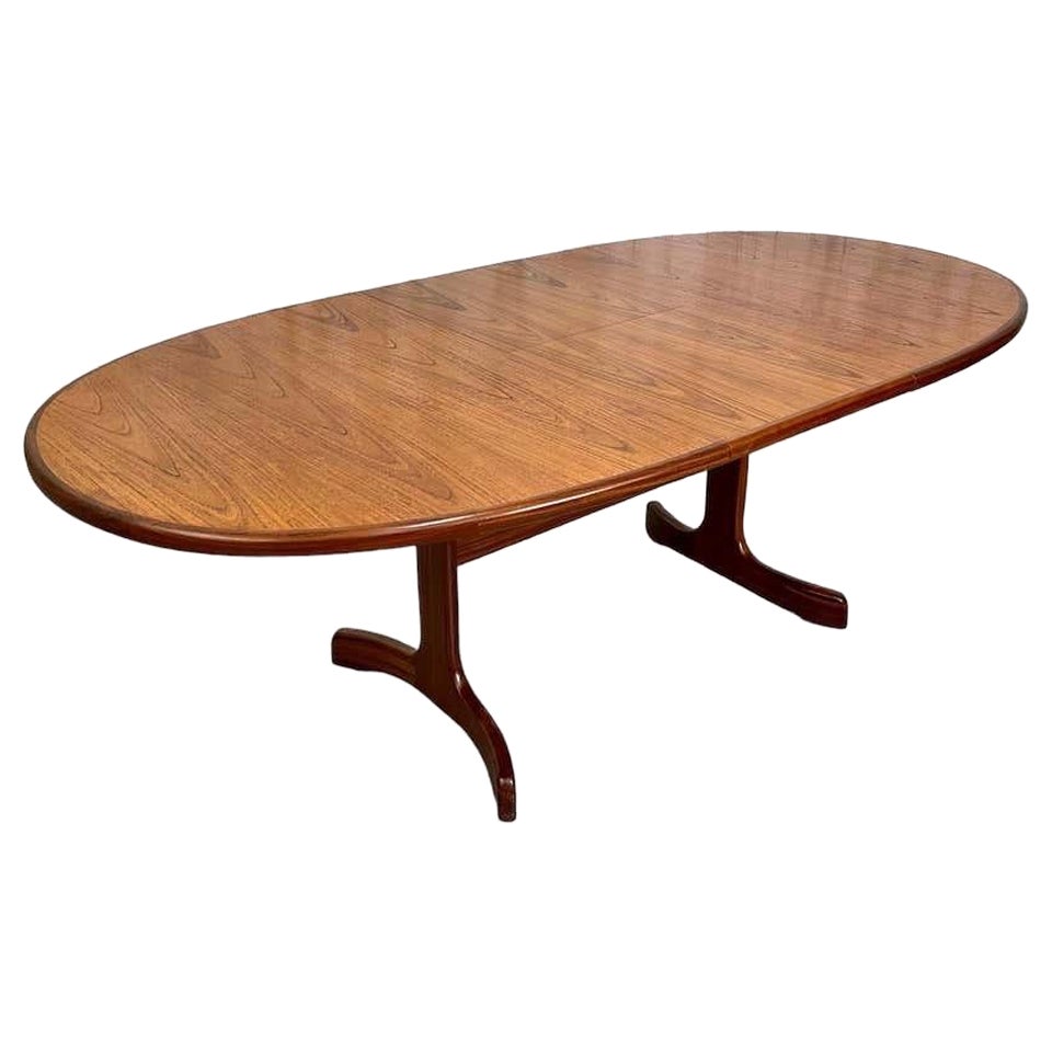 Vintage Imported English Teak Wood G Plan Dining Table with Butterfly Extension