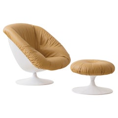 MP-71 Sillón con otomana de Percival Lafer, Años 70, Brasil Mediados de siglo