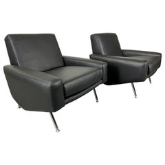 Leather Lounge Chairs by Airborne
