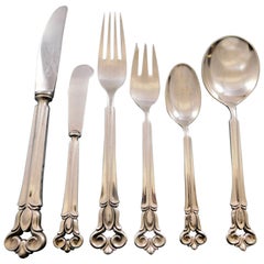 Monica by Cohr Danish Sterling Silver Flatware Set for 6 Service 36 Pieces