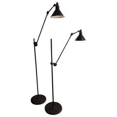 Pair of Rare and Important GRAS Floor Lamps, Model # 215 6