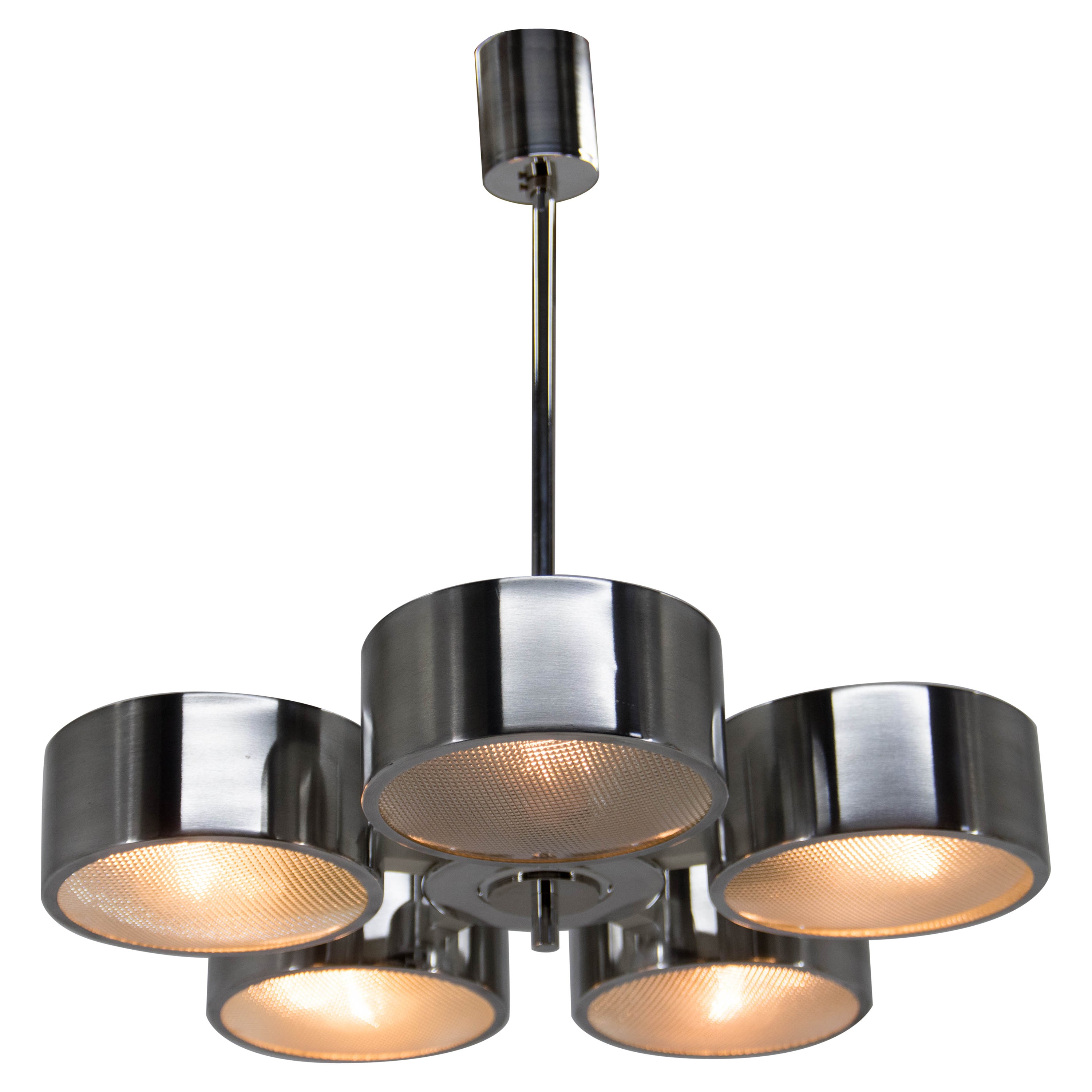 Space Age Chandelier, Germany, 1970s, Restored