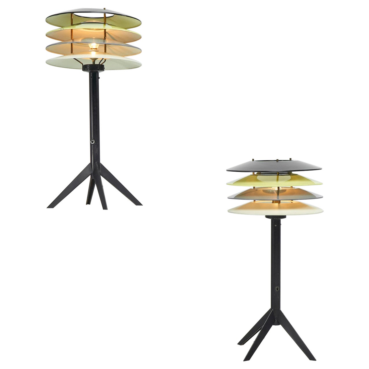 Stilnovo pair of lantern lamps Italy 1955 For Sale