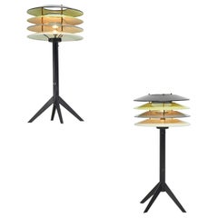 Retro Stilnovo pair of lantern lamps Italy 1955