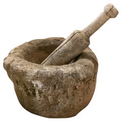 Antique Stone Mortar with Mallet