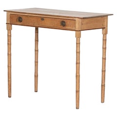 Regency Faux Bamboo Pine Writing Table