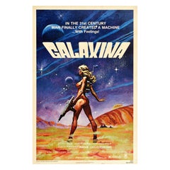 Original Retro Movie Poster Galaxina American Science Fiction Scifi Space
