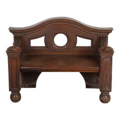 Small 19th Century Oak Bench