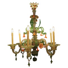 Murano Chandelier Glass, Italy , XIX th 