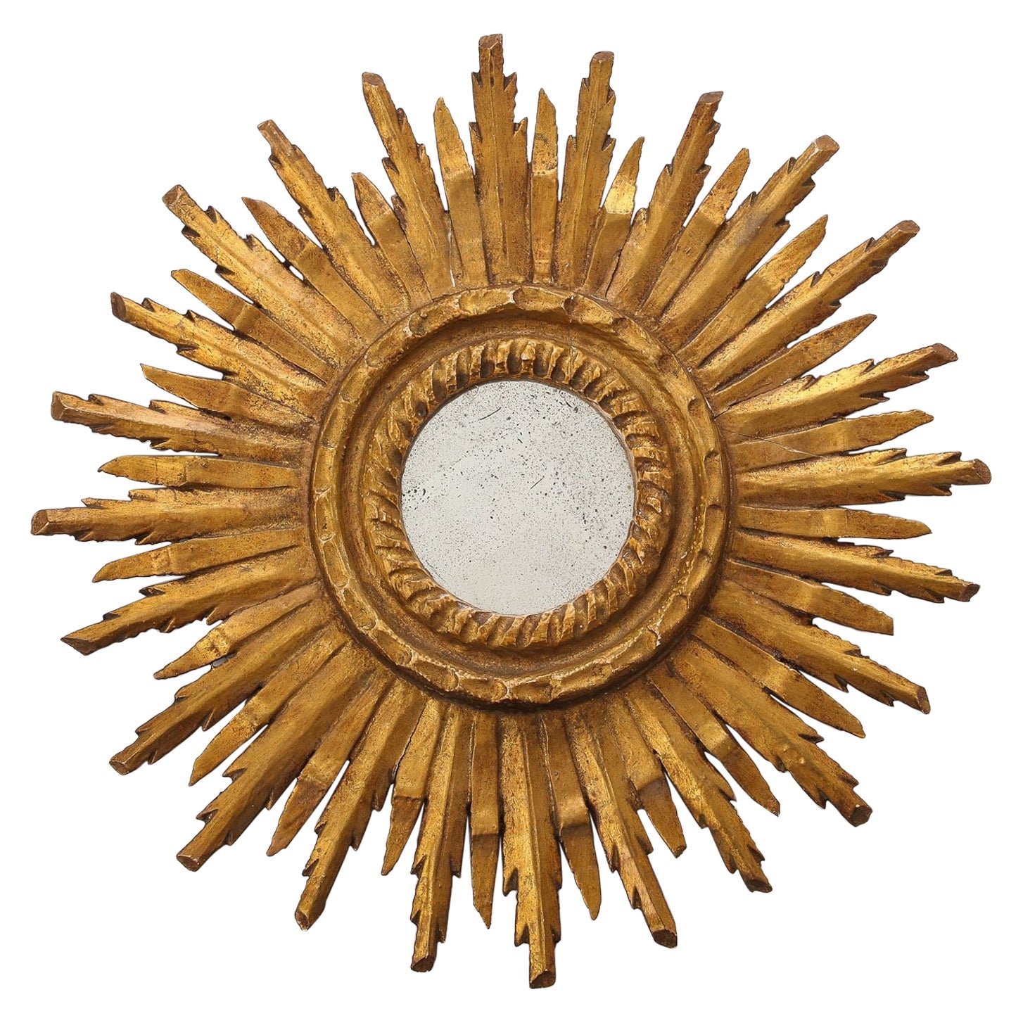 Early 20th Century French Sunburst Mirror For Sale