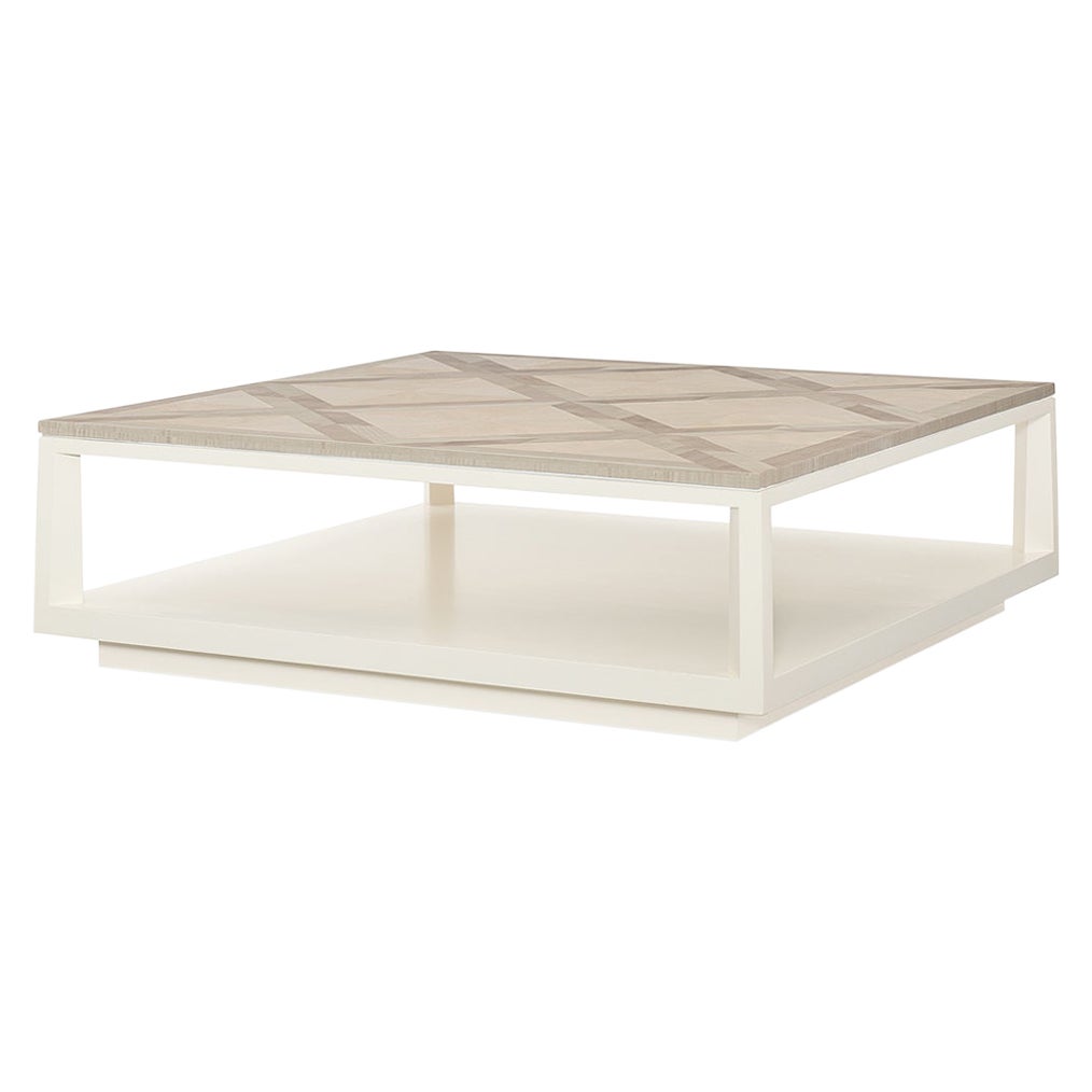 Modern Parquetry Square Coffee Table